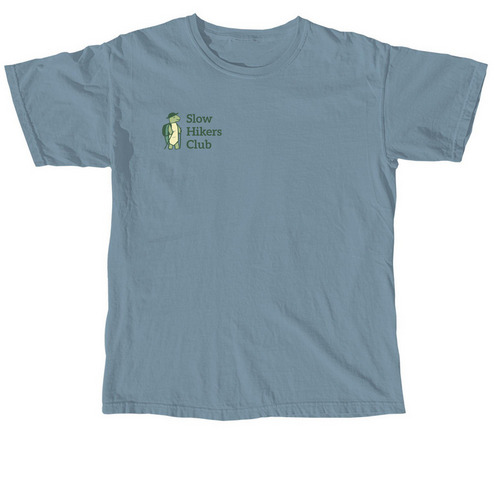 Slow Hikers Club Tees | Comfort Colors, a Ice Blue Comfort Colors Unisex Tee