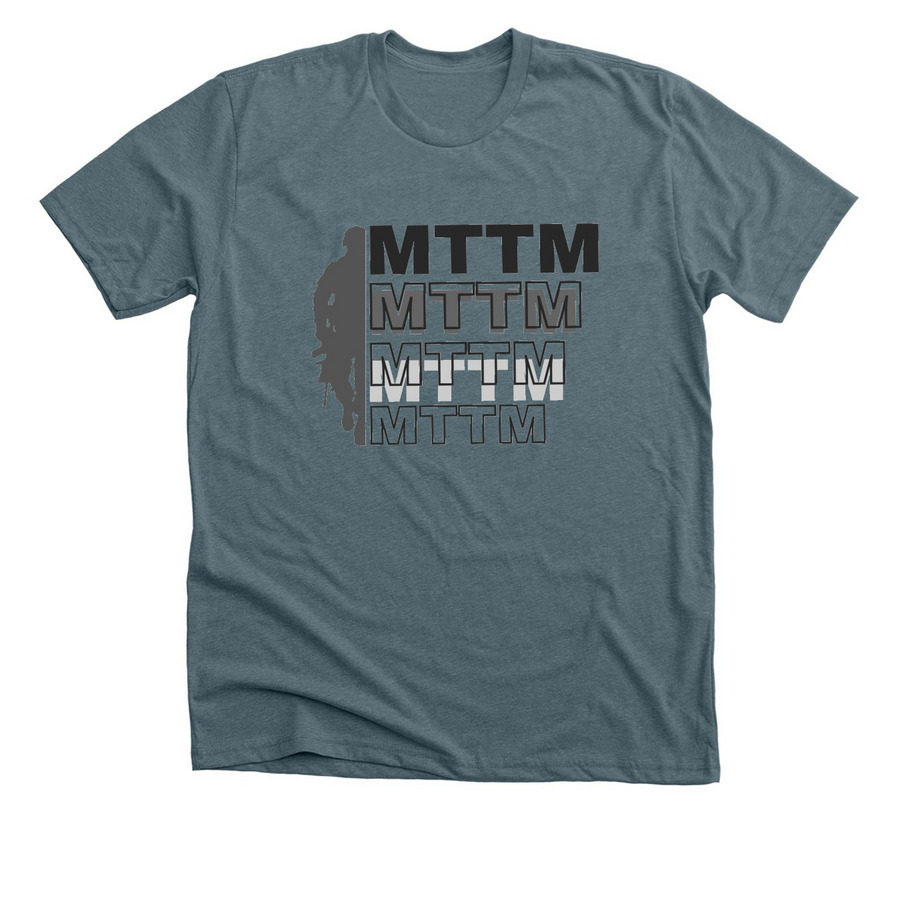 MTTM All Ways, a Heather Slate Premium Unisex Tee