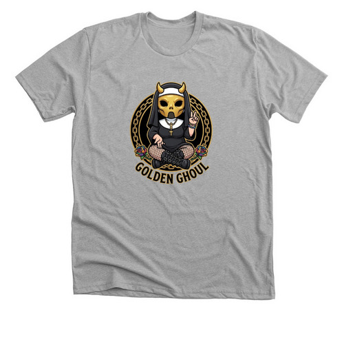Golden Ghoul Shirts, a Athletic Heather Premium Unisex Tee