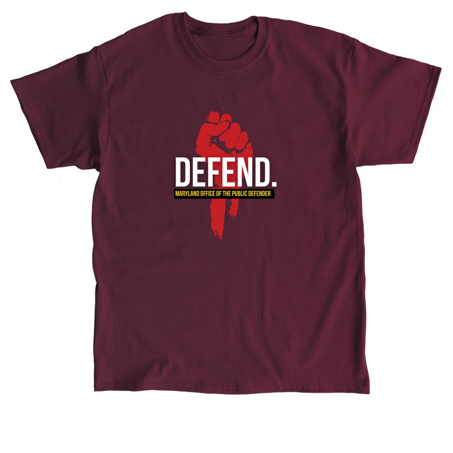 DEFEND - Social Worker, a Maroon Classic Unisex Tee