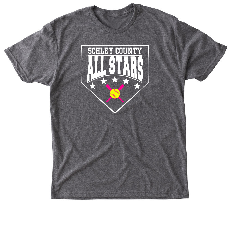 SC 10u All Stars Home Pink / Dark, a Premium Heather Triblend Unisex Tee