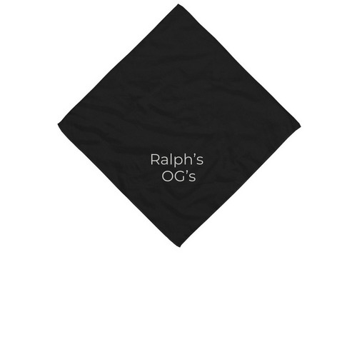 Ralph?s OG?s bandannas, a Black Cotton Bandana