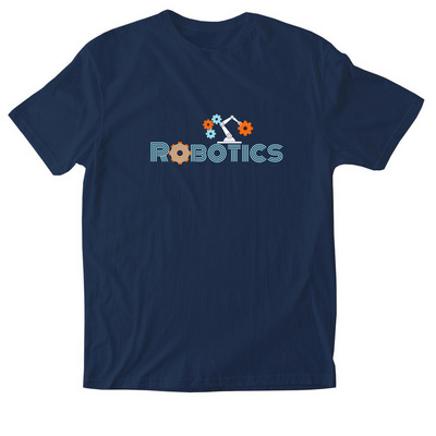 Robotics, a Navy Softstyle Cotton Tee