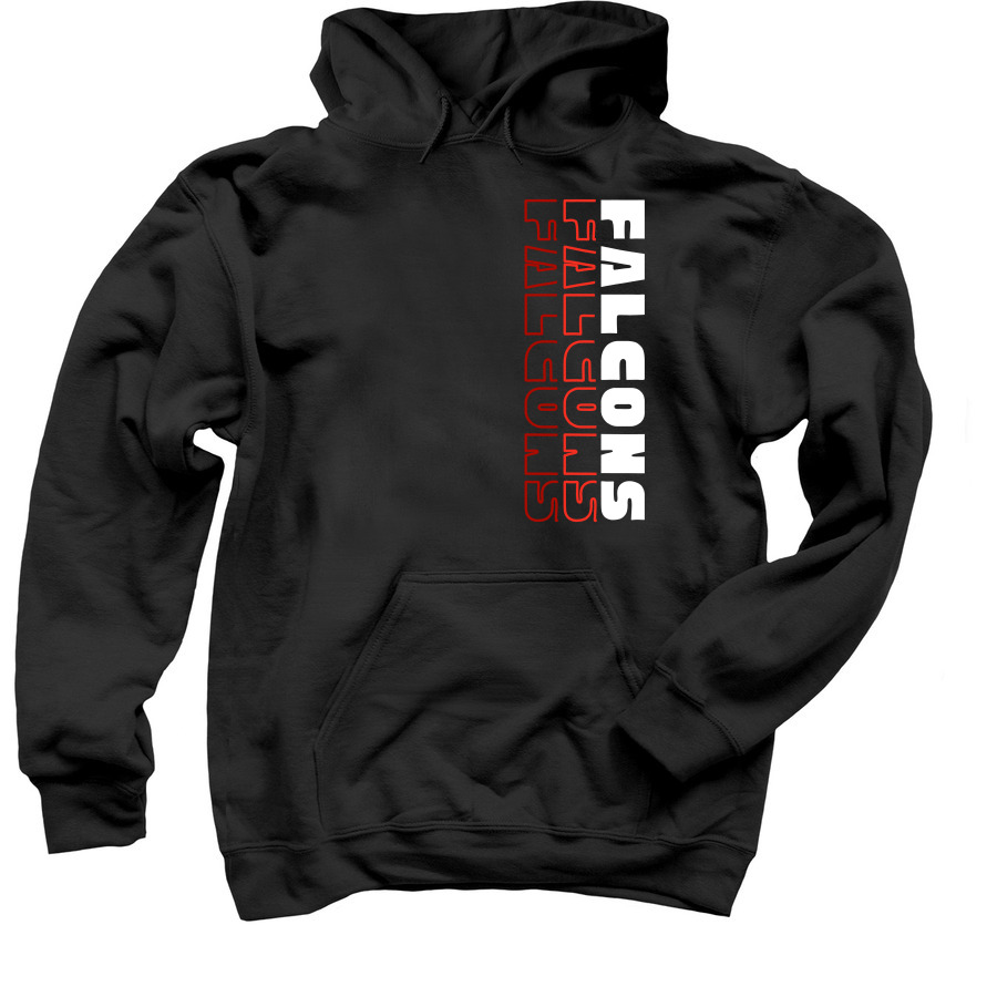 Tri-Color Stack (Two Sided) - cold weather&nbsp;, a Black Pullover Hoodie
