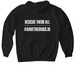 Manure Moat Dark Shirts, a Black Gildan Softstyle Pullover Hoodie (back-view)
