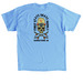 Skate Skull Adult, a Carolina Blue Classic Unisex Tee (back-view)
