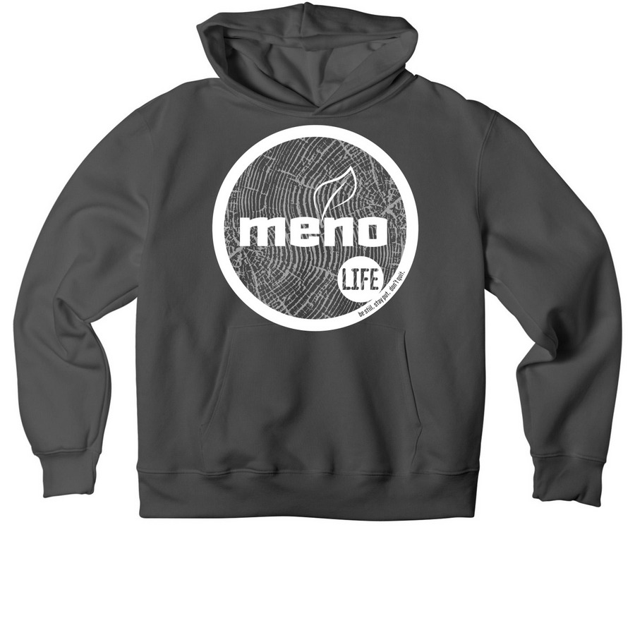 Meno Defined, a Asphalt Premium Heavyweight Pullover Hoodie