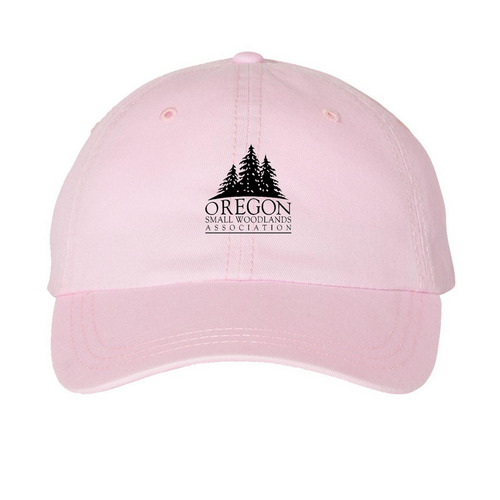 OSWA Hats, a Pink Printed Pigment Dye Baseball Cap