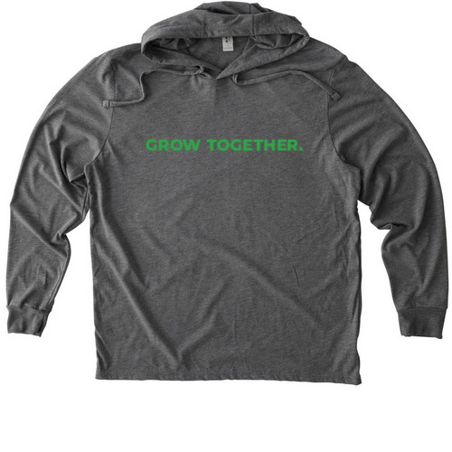 Support GTI, a Aluminum Grey Allmade Eco Triblend Hoodie Tee