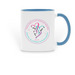 Est. 1998 11 oz. Mug, a Light Blue Two-Tone Ceramic Mug