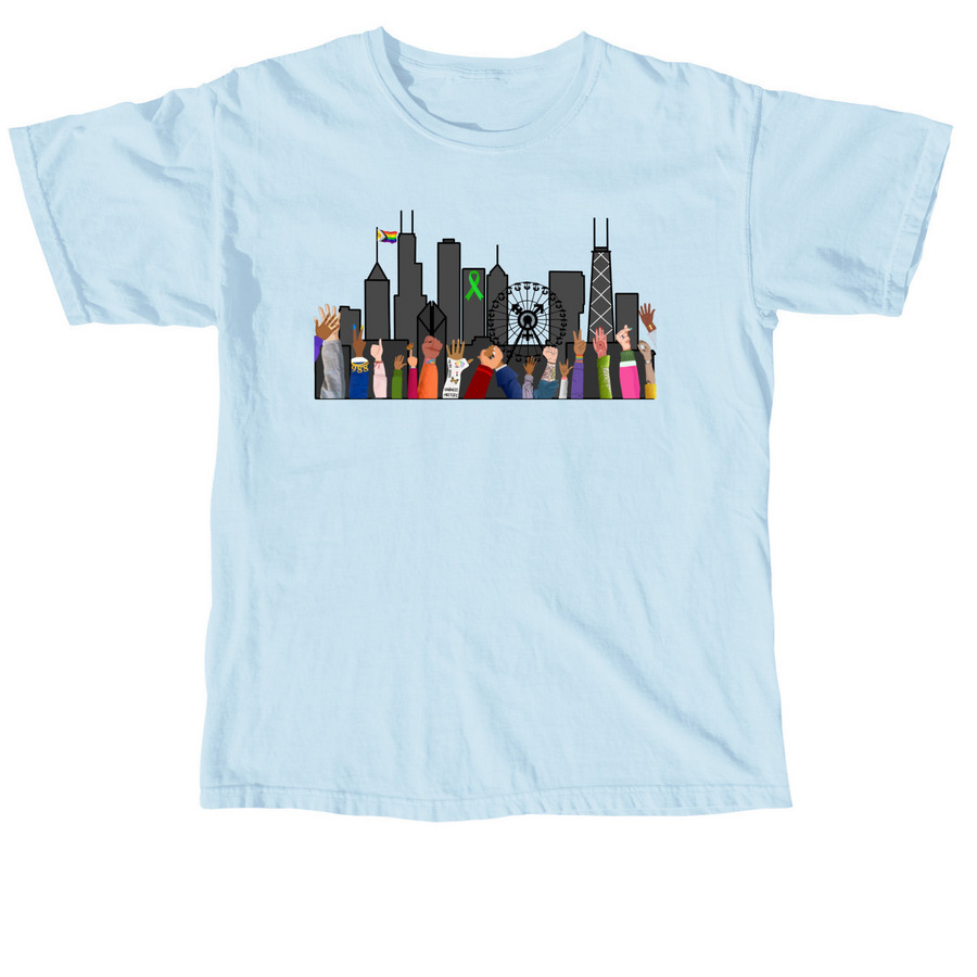 CMHAW Skyline, a Chambray Comfort Colors Unisex Tee