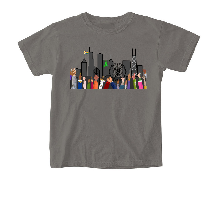 CMHAW Skyline, a Grey Comfort Colors Youth Tee