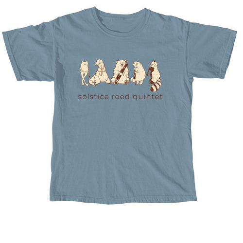 Solstice Animals Tee, a Ice Blue Comfort Colors Unisex Tee