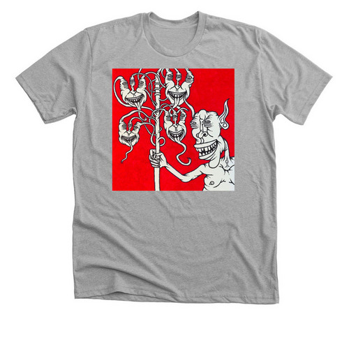$atan & The Employee$ of&nbsp;$hopocalyp$e, a Athletic Heather Premium Unisex Tee