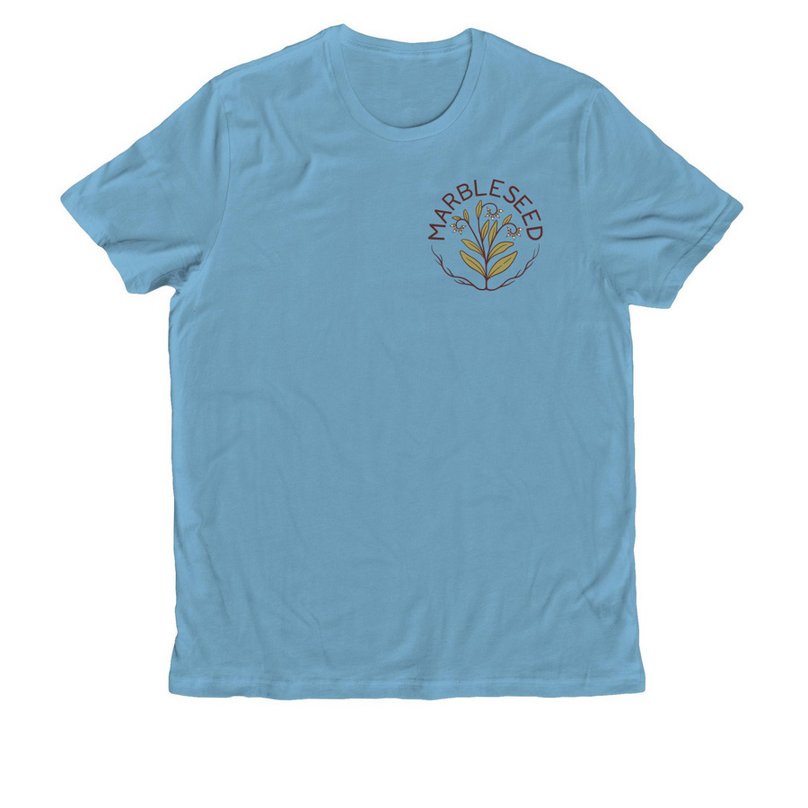 Abundance Grows in Solidarity, a Arctic Blue Allmade Organic Cotton Unisex Tee
