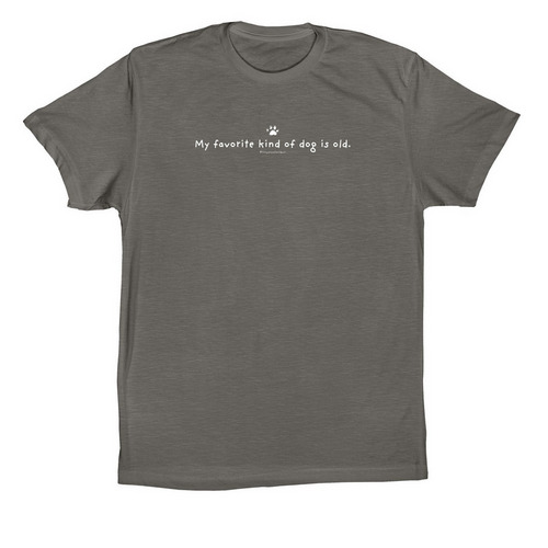 My favorite kind of dog is old. (Simple), a Storm Premium Cotton Tee