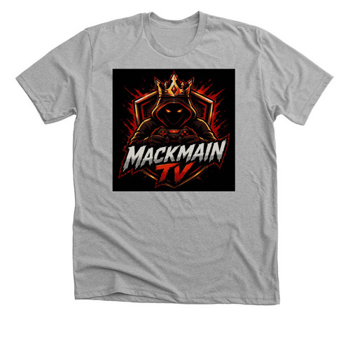 MackMainTV apparel, a Athletic Heather Premium Unisex Tee