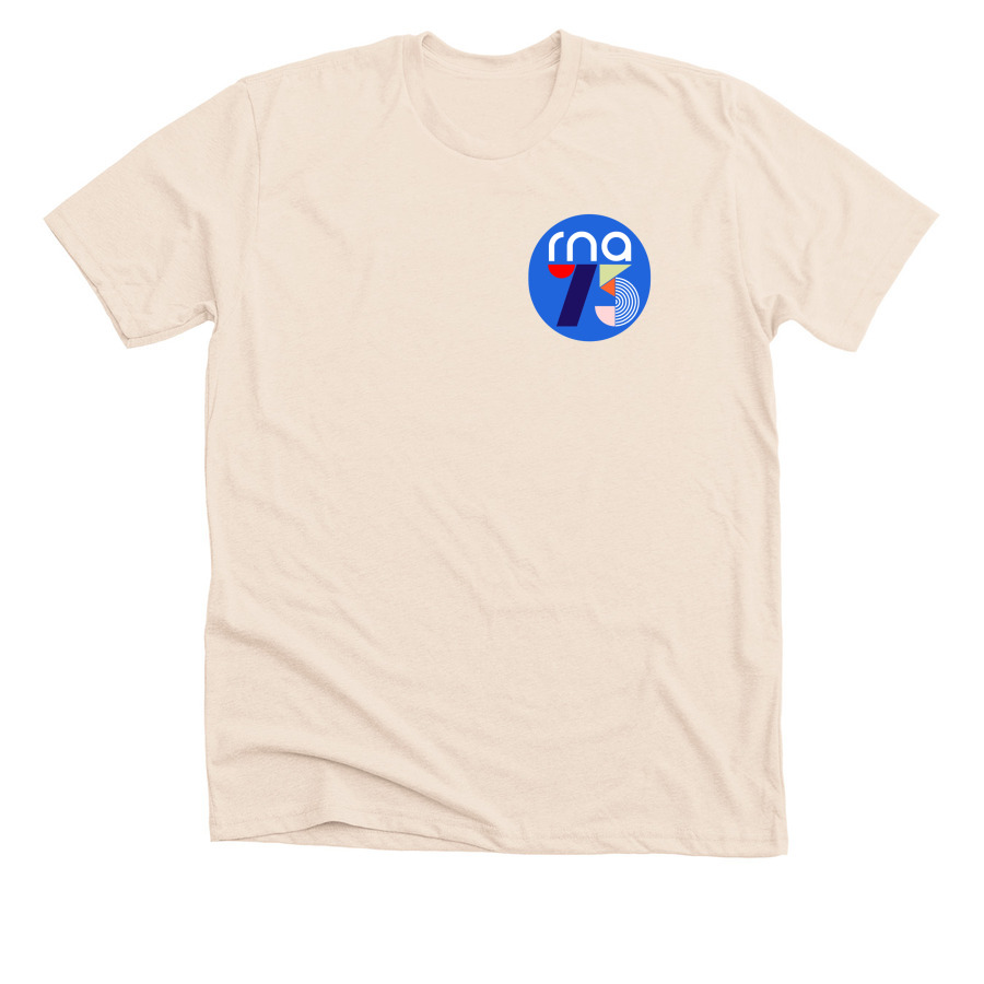 RNA 75 Religion Politics & Polite Company, a Heather Soft Cream Premium Unisex Tee