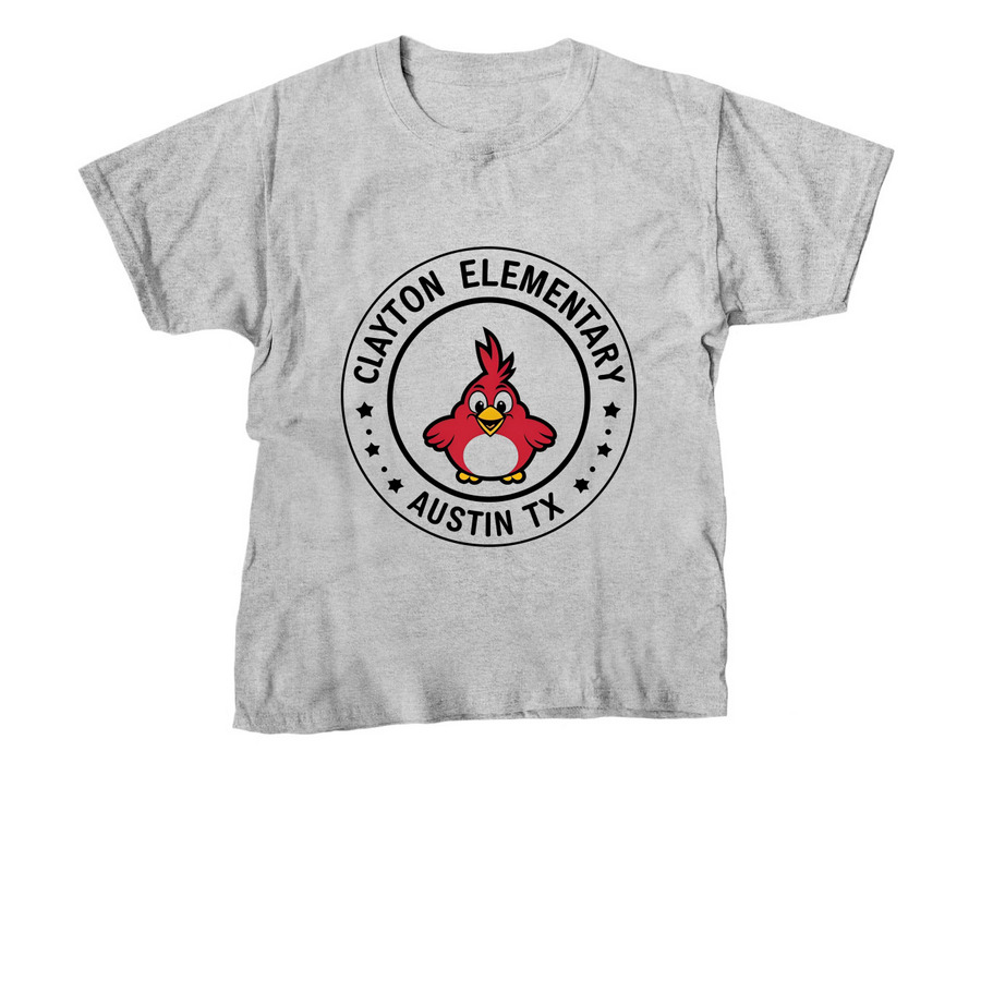 Kids Clayto Tee, a Sport Grey Youth Unisex Tee