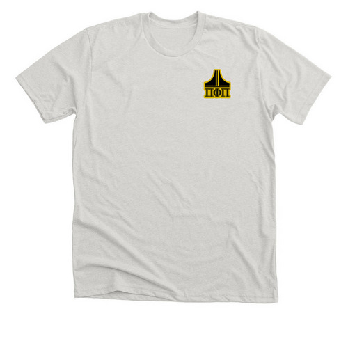 Pi Phi Pi- Greek Life Style, a Heather Cement Premium Unisex Tee