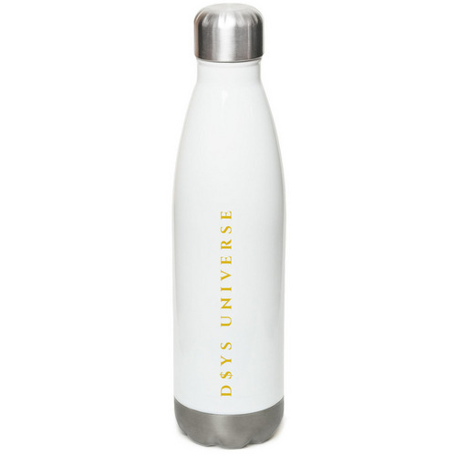 D$YS Universe Signature Bottle, a White Stainless Steel Water Bottle