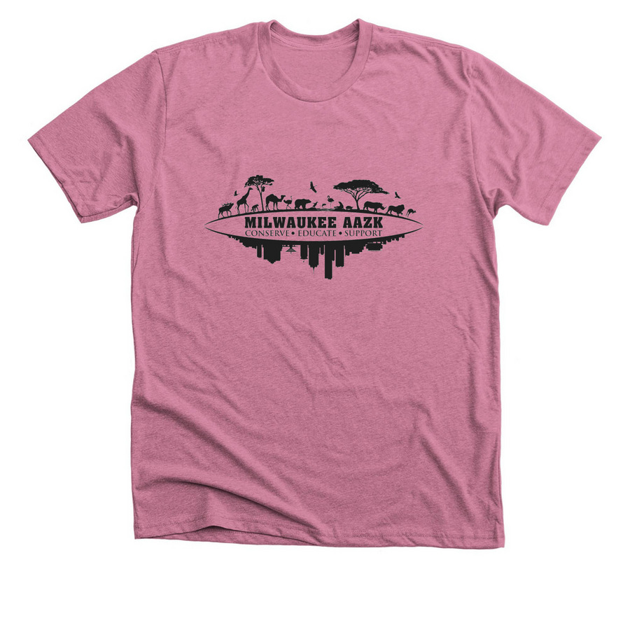 Milwaukee AAZK, a Heather Mauve Premium Unisex Tee