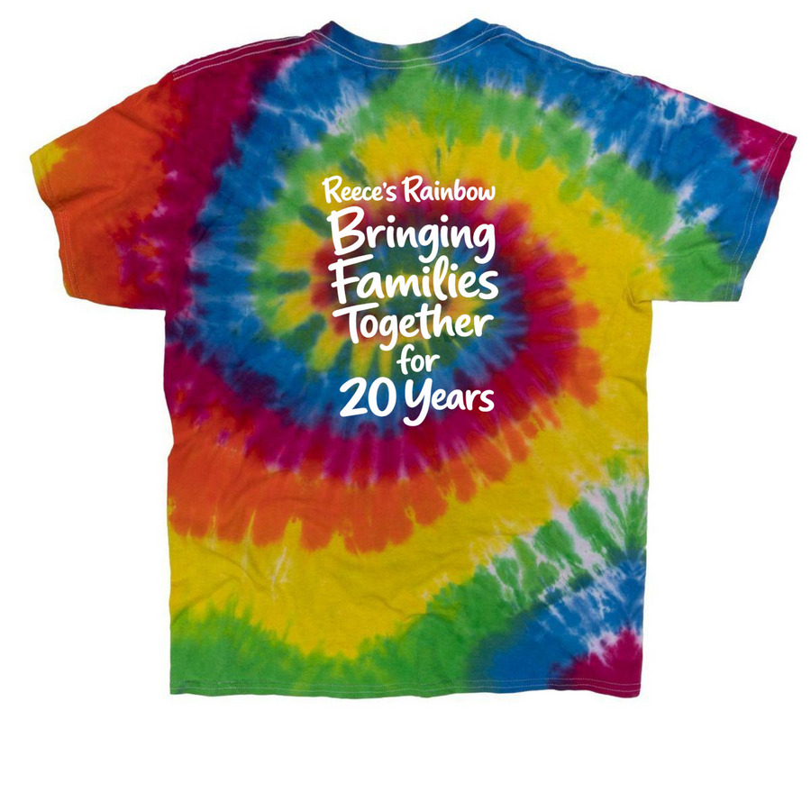 20th Anniversary Shirts, a Moondance Classic Tie Dye Tee (back-view)