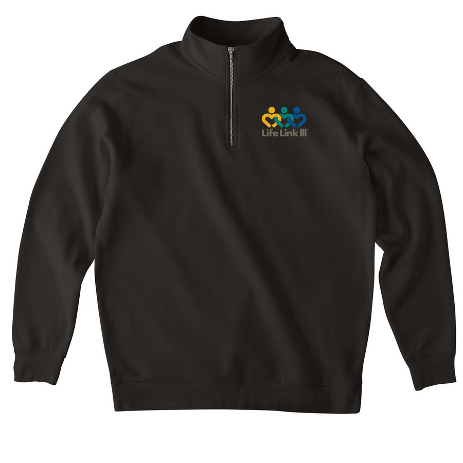 LLIII Quarter Zip Pullover - Color, a Black Midweight Quarter Zip Pullover
