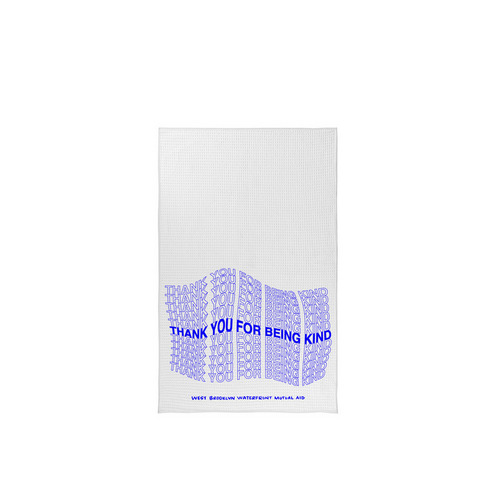 Thank You Tea Towel by Satinder, a White Tea Towel