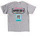 Supporting Adult Cancer Fighters, a Sport Grey Classic Unisex Tee (back-view)