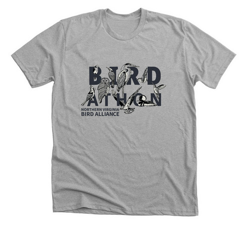 NVBA Birdathon - Dark&nbsp;, a Athletic Heather Premium Unisex Tee