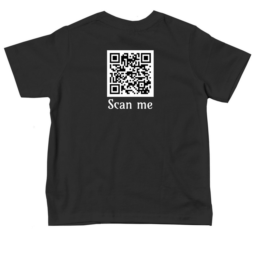 Toddler Tradition Center T-Shirt, a Black Toddler Tee (back-view)