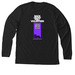 MMTM Volunteer Shirt Dark, a Solid Black Blend Premium Long Sleeve Tee (back-view)