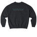 Anniversary Collection | Ours Shows Up, a Black Stanley/Stella Ledger Dry Crewneck Sweatshirt (back-view)