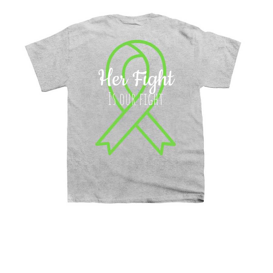 Fight with Monica&nbsp;, a Sport Grey Youth Unisex Tee (back-view)