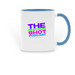 THE REACTION SHOT MUGS., a Light Blue Two-Tone Ceramic Mug