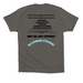 Dominic strong&nbsp;, a Asphalt Premium Cotton Tee (back-view)