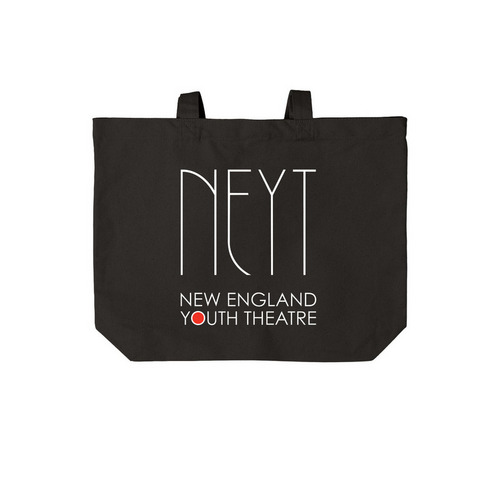 NEYT Logo Tote Bag, a Deep Black Cotton Canvas Tote Bag
