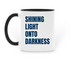 Nurses Out Loud Two-Tone Ceramic Mug, a Black Two-Tone Ceramic Mug (back-view)