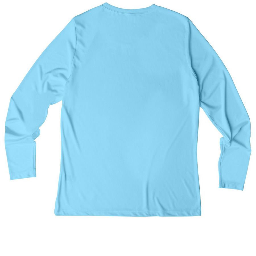 NCSC Water Test 2026, a Light Blue Women's UV Performance Long Sleeve Tee (back-view)