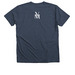 Put Your Heart to Work, a Heather Navy Premium V-Neck Tee (back-view)