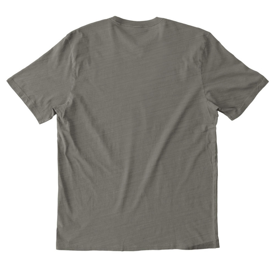 Sandy Hill Shirt - Adult, a Driftwood Grey Allmade Organic Cotton Mineral Dye Tee (back-view)