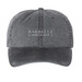Classic BarBelle Hats, a Black Printed Pigment Dye Baseball Cap