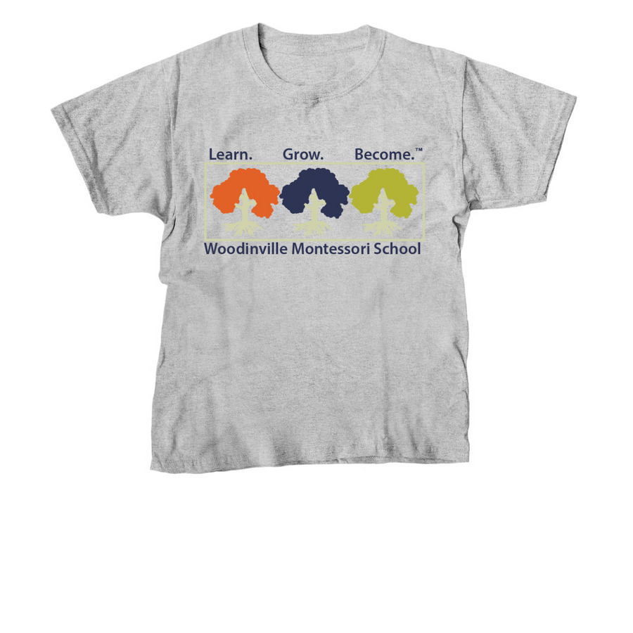 Youth Classic Tee (Color Logo), a Sport Grey Youth Unisex Tee