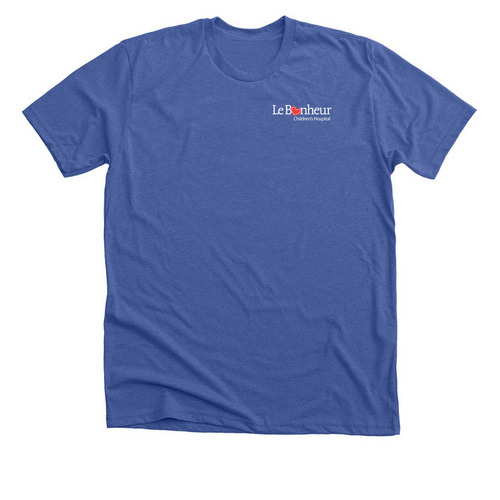 Le Bonheur Caring In The Heart of Memphis, a Solid True Royal Premium Unisex Tee