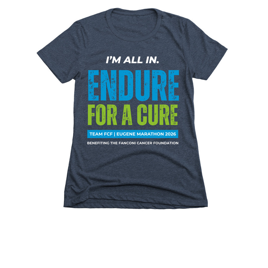 Eugene Marathon 2026, a Midnight Navy Women's Slim Fit Tee