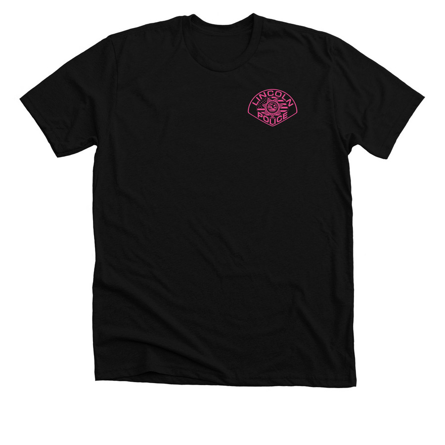Lincoln POA - Breast Cancer Awareness, a Solid Black Blend Premium Unisex Tee
