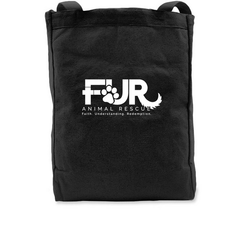 Totes FUR Paws&nbsp;, a Black Recycled Cotton Tote Bag