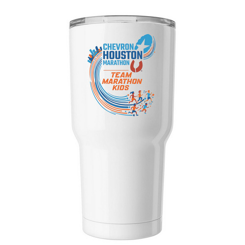Team Houston, a White Insulated Tumbler
