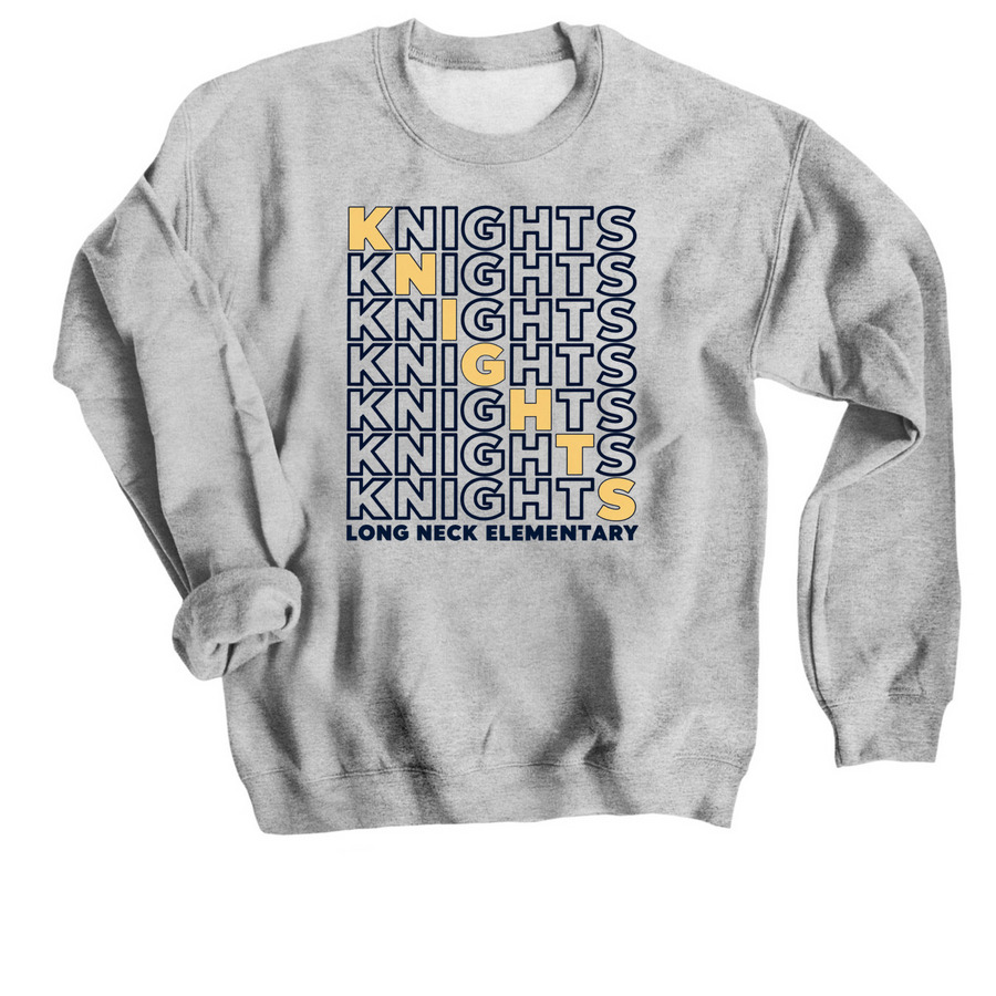 LNE Knights Knights Knights, a Sport Grey Crewneck Sweatshirt